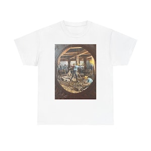 Vintage Gold Mining Tee, Unisex T-Shirt, Gold Rush Shirt, Historical Mining Gift, Retro Miner Top