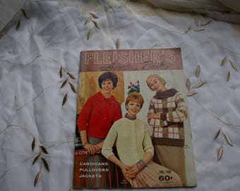 Fleisher's Sweater Book,  Vol 106, 1961, Knitting Cardigans, Pullovers, Jacket