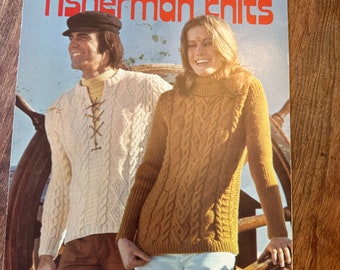 Fisherman’s Knits Columbia Minerva 1971 Knitting leaflet 2534 Knitting Patterns Leaflet