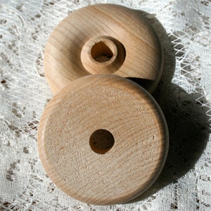 Wood Toy Hobby Wheels Large Unpainted  Toy Making Supplies
