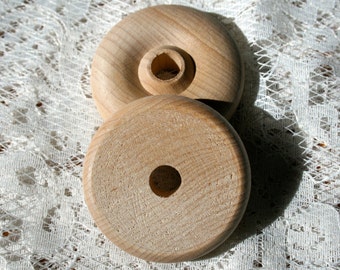 Wood Toy Hobby Wheels Large Unpainted  Toy Making Supplies