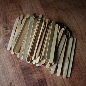 Wood Craft Sticks for Rustic Party Favors Thin Pine Wood Hobby Sticks