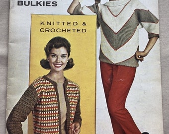 Sweaters Bulkies  American Thread Co. Star Book No. 166. Soft Cover