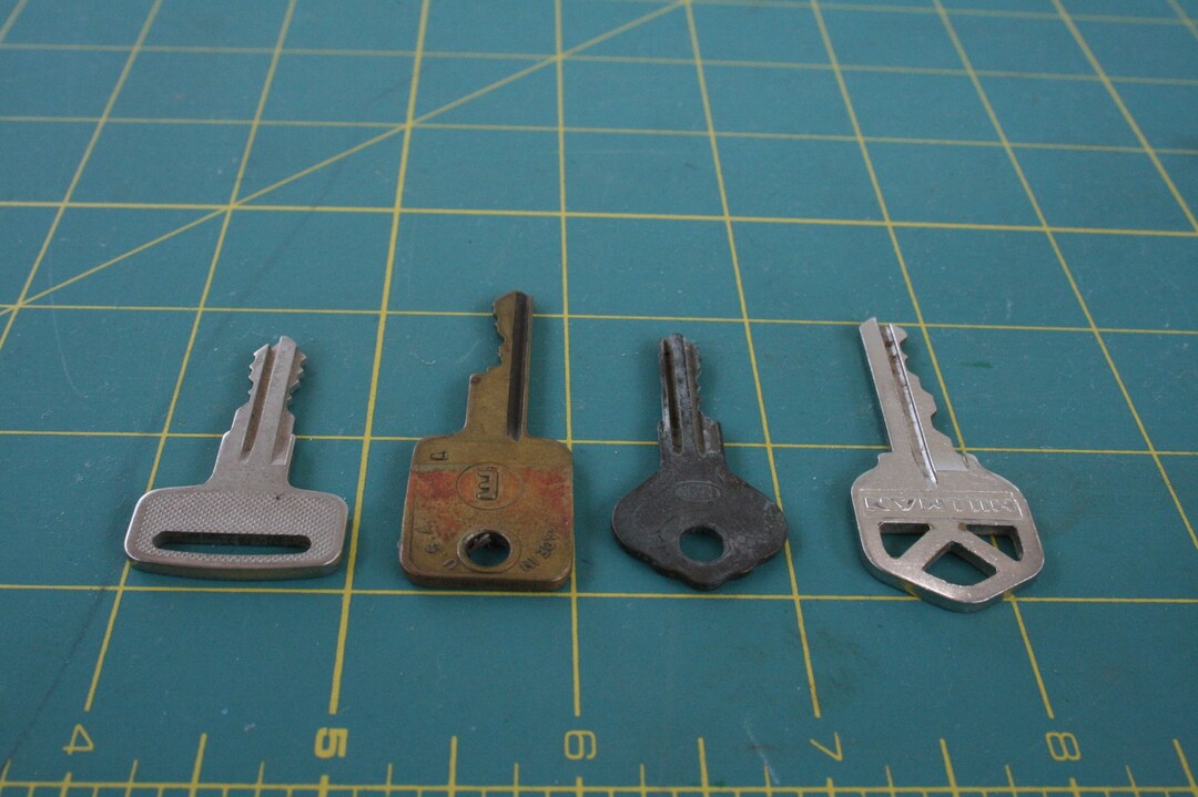 House Key Rounded House Key Collection, Square & Round Door Keys, Mixed Media Supply - Etsy