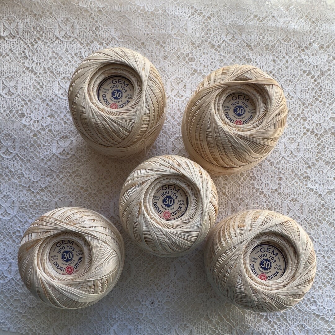 30 Weight Variegated Ecru Crochet Thread Number 30 Color 36 Ecru 5