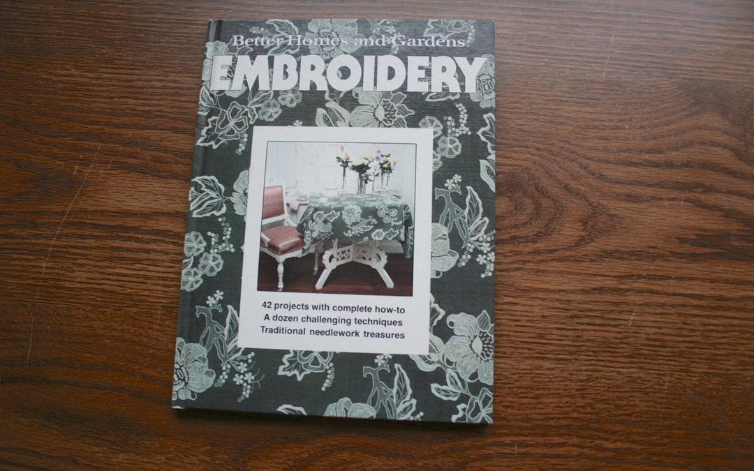 Vintage Needlework Book, Embroidery Hardcover Book, Better Homes & Gardens Etsy