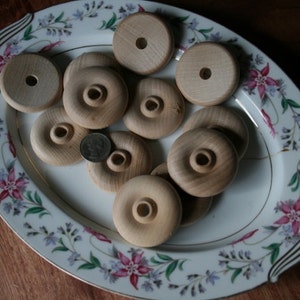Unfinished wood wheels for toys Toy making supplies