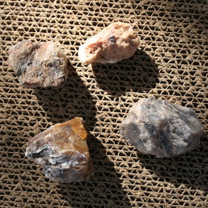 Lake Superior agates, unpolished rough raw stones, 9.5 ounces