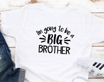 I'm Going To Be A BIG Brother T-shirt, Big Brother Kids Children's White Tshirt