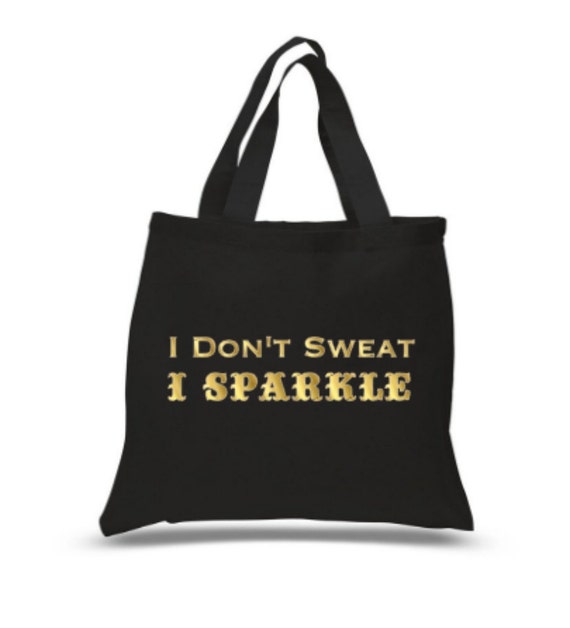 sparkly gym bag