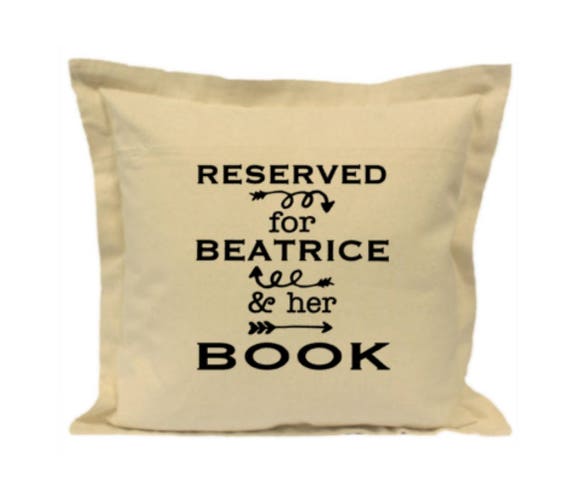 Book Pillow Reading Gift Bookworm Gift Reserved For Any Etsy