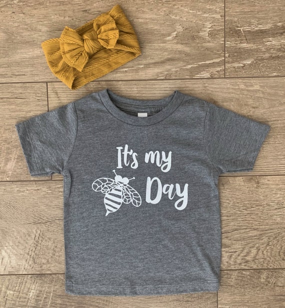 It's My Bee Day Kids Shirt and Bodysuit 