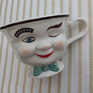 Vintage Bailey&#39;s Irish Cream Winking Man Mug - Limited Edition Collectible