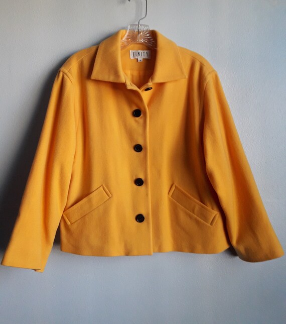 Ladies short yellow jackets clearance