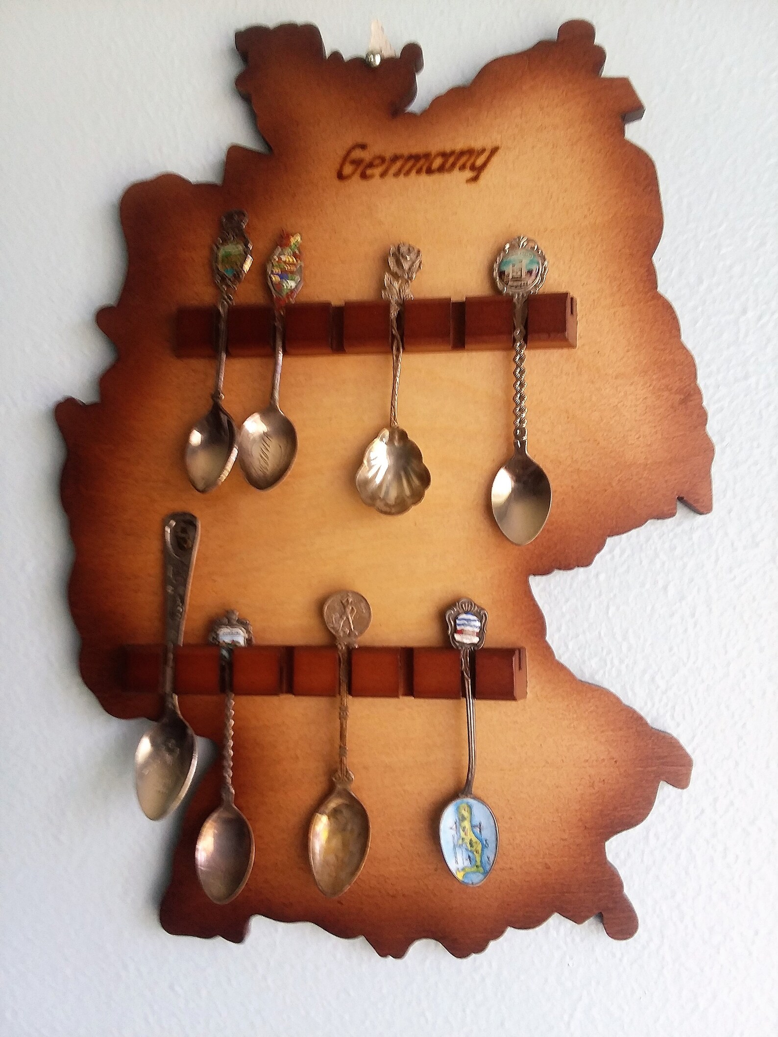 Handcrafted Spoon Display Rack Carved Wood of Germany 12 Etsy