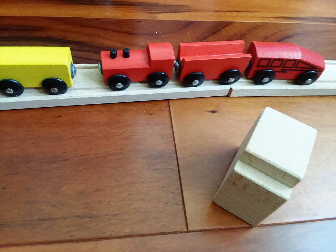Ikea Wooden Toy Train Set with 35 Pieces Train Tracks and Etsy