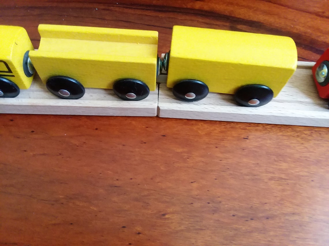 Ikea Wooden Toy Train Set with 35 Pieces Train Tracks and Etsy