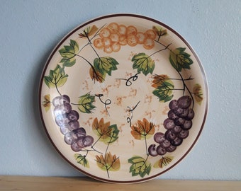 Decorative Round Ceramic Dinner Plate Grape Medley, Replacement Tableware Country Garden Decor by ALCO 10 3/4