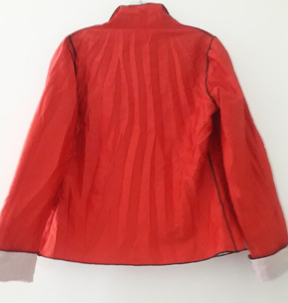 Women's Reversible Blazer Jacket Crushed Crinkle … - image 8