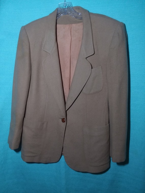 Vintage Single Breasted Blazer Jacket One-Button,… - image 4