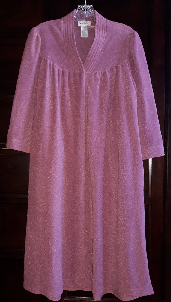 Women's Vanity Fair Vintage Pink House Robe Coat L