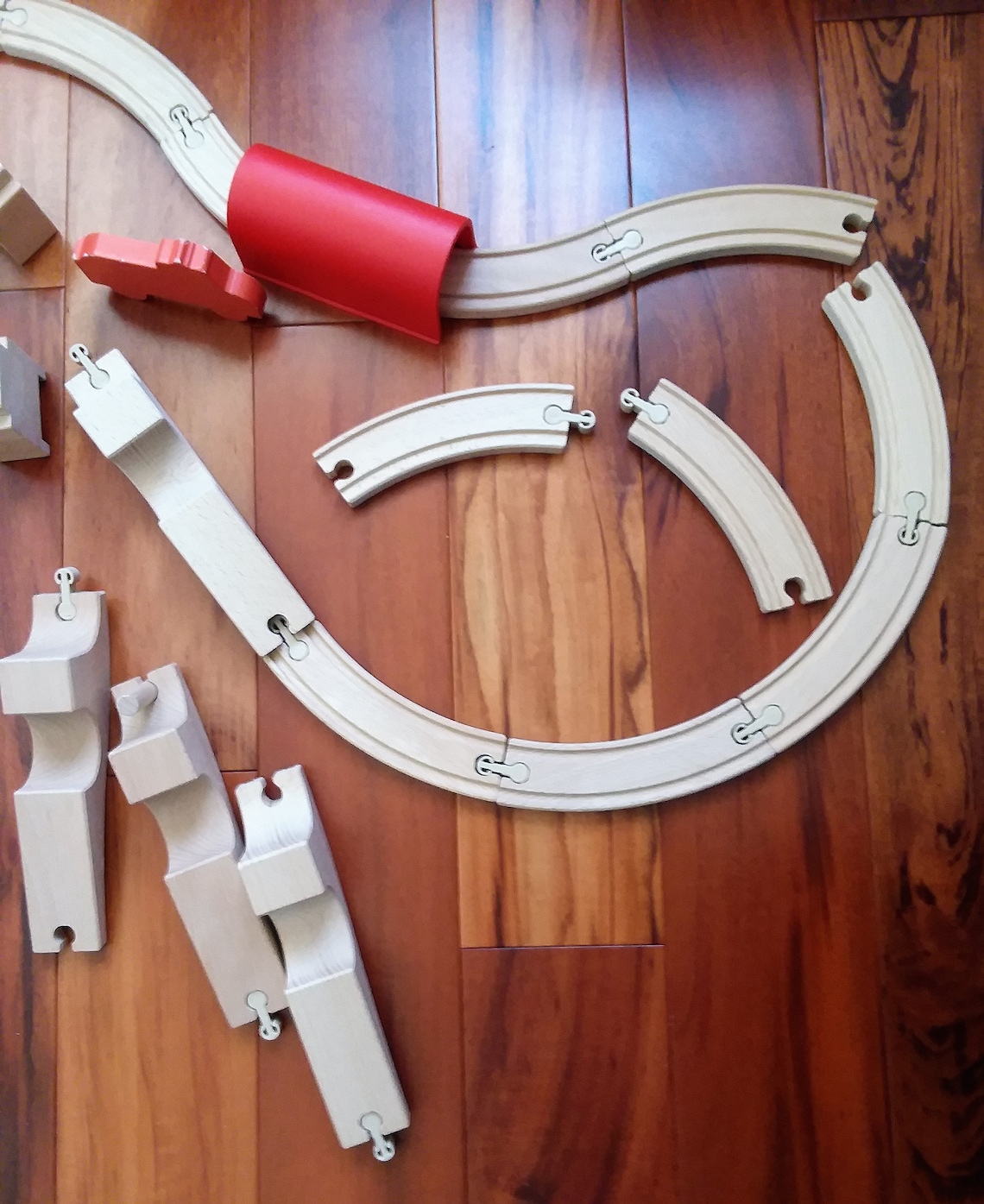 Ikea Wooden Toy Train Set with 35 Pieces Train Tracks and Etsy