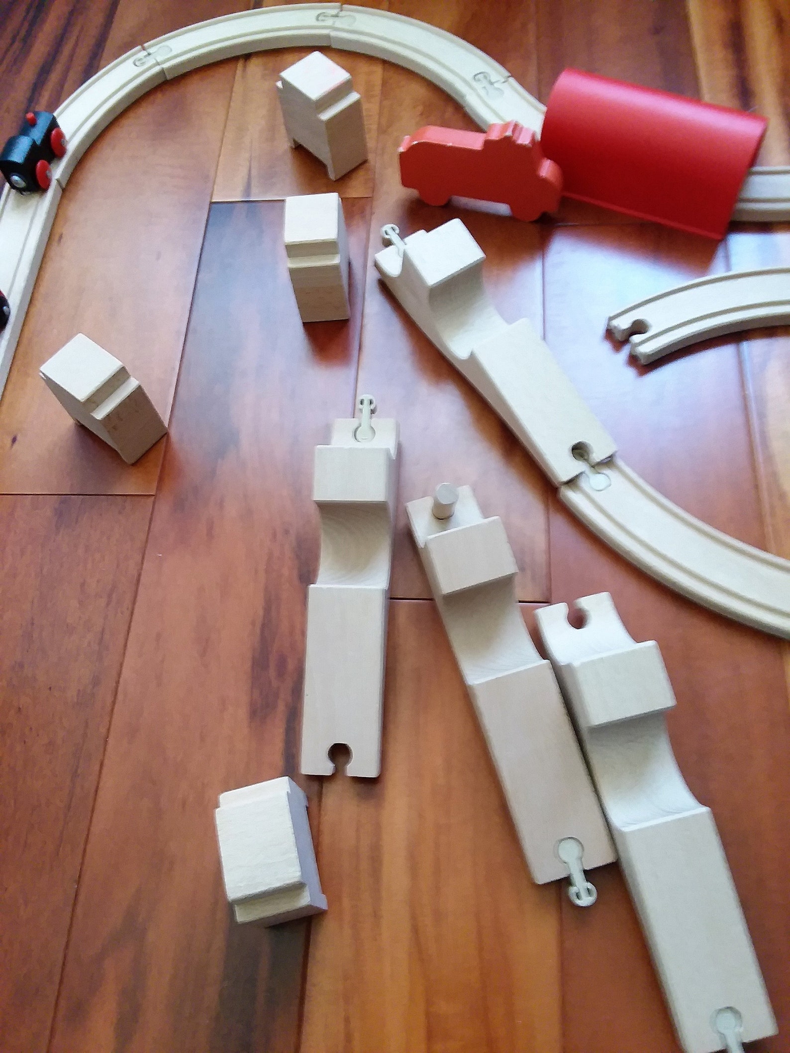 Ikea Wooden Toy Train Set with 35 Pieces Train Tracks and Etsy