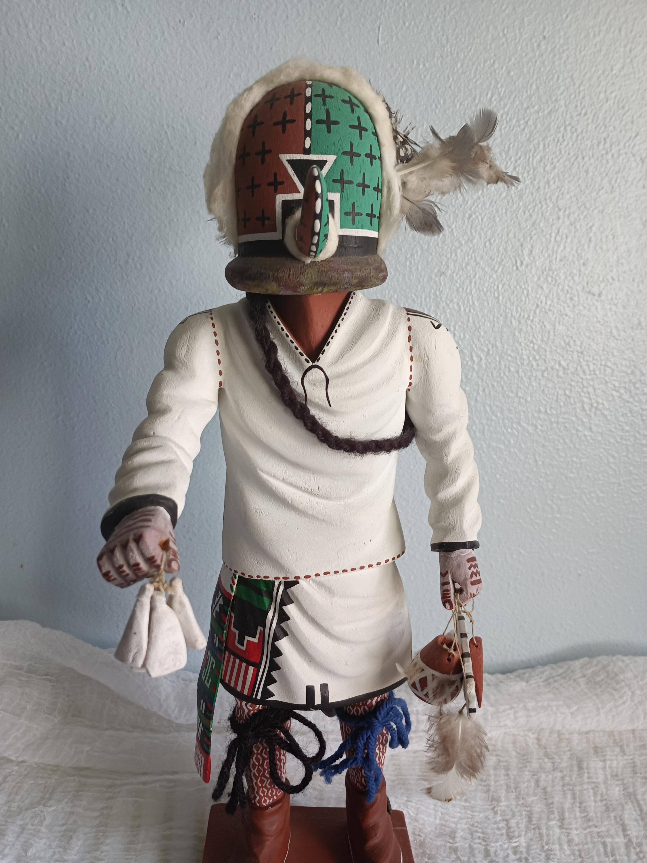 希少品！1970年代 カチナ精霊ダンスの油彩 ヴィンテージ