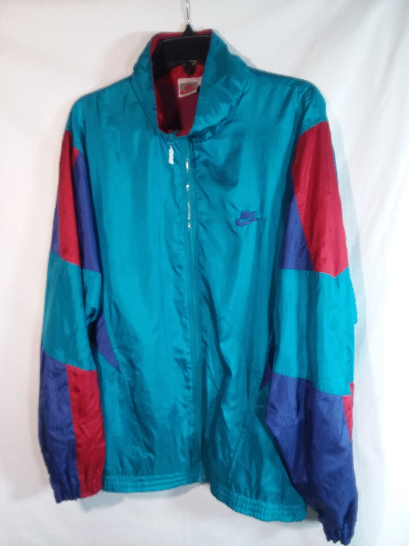 Vintage Nike Windbreaker Jacket Rain Coat Full Zip Retro Color | Etsy