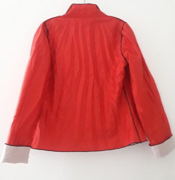 Women's Reversible Blazer Jacket Crushed Crinkle … - image 6