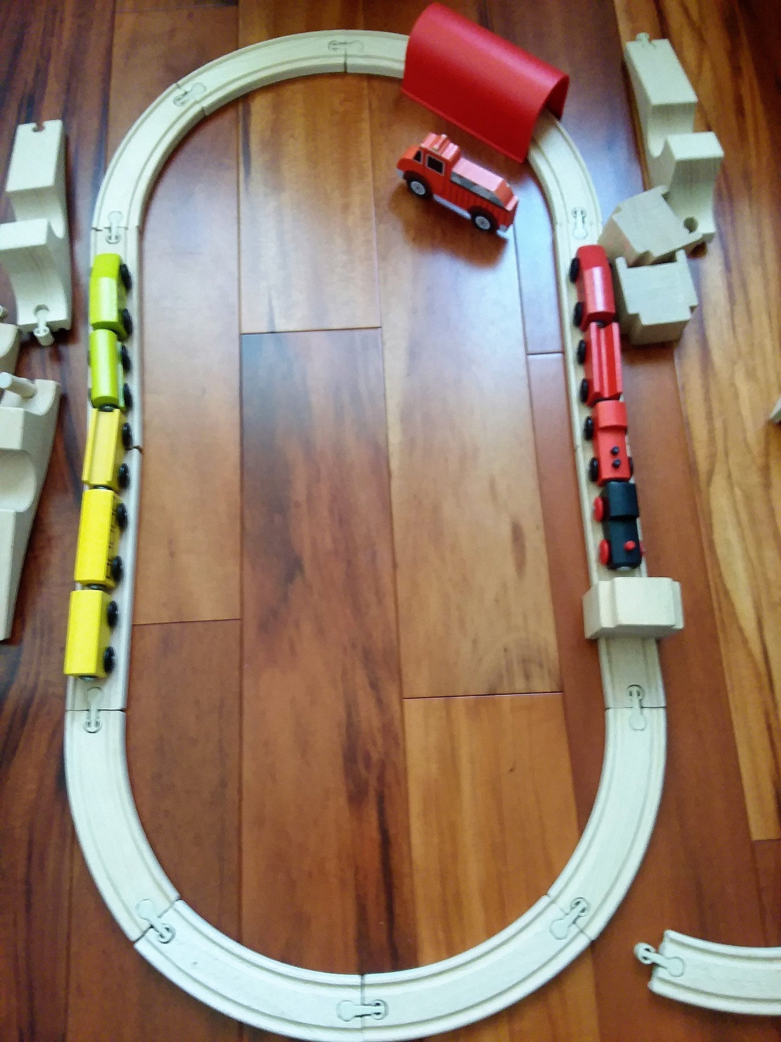 Ikea Wooden Toy Train Set with 35 Pieces Train Tracks and Etsy