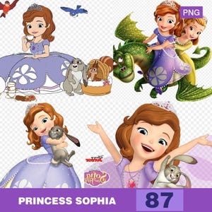 Sofia the first clipart 87 png images, printable Sofia the first png clipart images, digital download, instant download, sofia birthday png