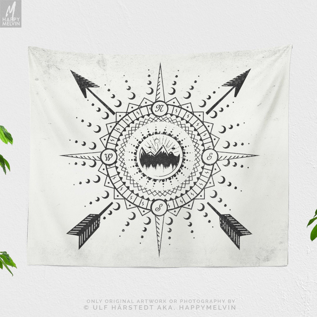 Wanderlust Wall Tapestry Nature Art Wall Hanging Adventure Wall Decor Making A Unique Dorm And Bedroom Decor And Home Decor Statement