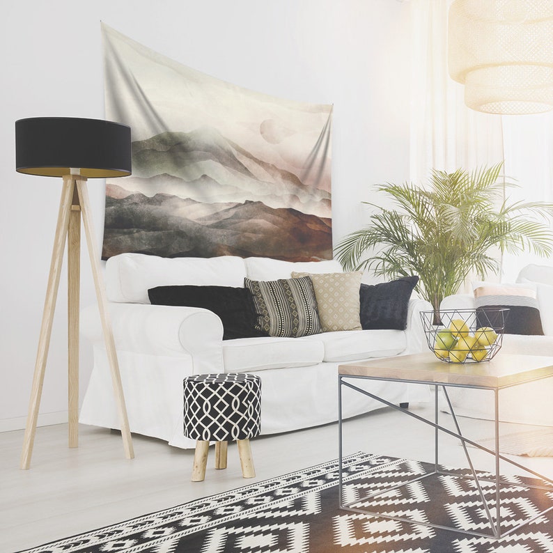 Asian Mountains Wall Tapestry Landscape Art Tapestries Large - Etsy