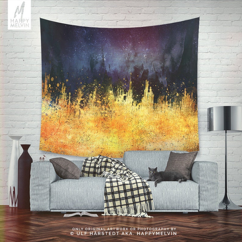 Abstract Art Tapestry Colorful Wall Decor And Dorm Boho Home Making A Unique Artsy Statement