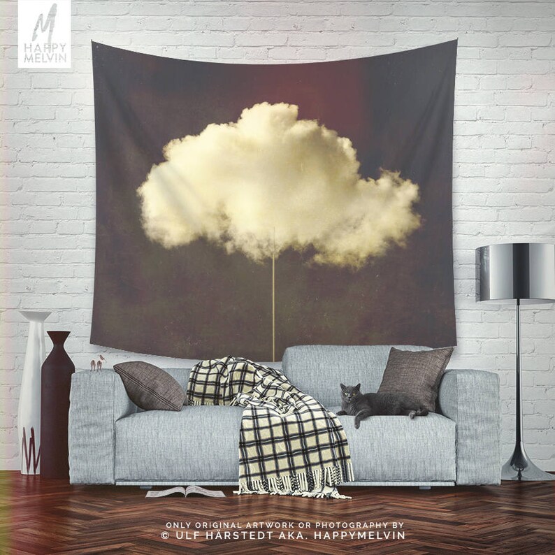 Artsy Cloud Tapestry Bohemian Wall Hanging Artsy Dorm and Etsy