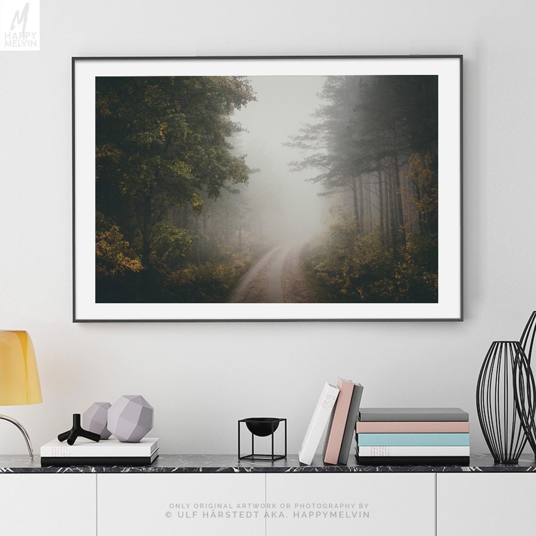 Peaceful Forest Print Nature Wall Art And Woods Decor
