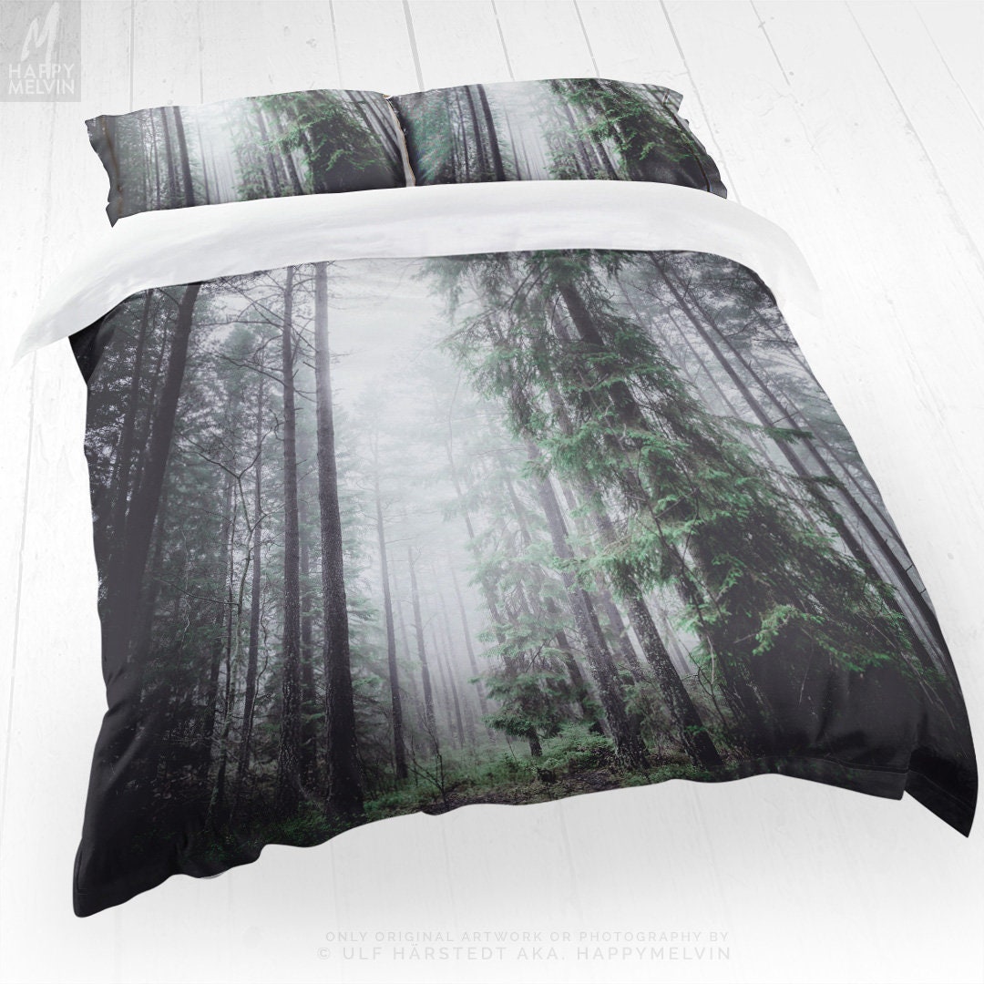 Enchanted Forest Duvet Cover Nature Bed Linen Bedding Set Gallery Photo