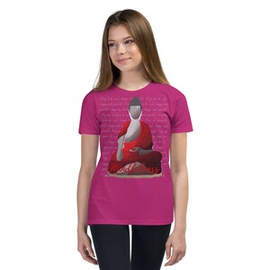 Buddha Mindfulness Buddhist Gautama Buddhism Loving Kindness Youth Short Sleeve T-Shirt