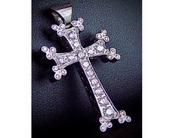 New! Armenian Cross Pendant (Diamond Embedded, 5 different sizes)