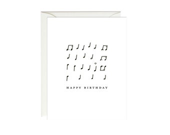 Carte Musique De Joyeux Anniversaire Carte Danniversaire Etsy Carte Musique De Joyeux Anniversaire Carte Danniversaire Etsy