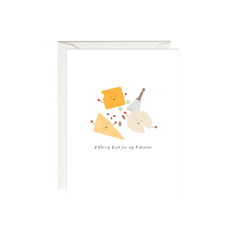 Cheesy Valentine's Day Cheese Card Etsy