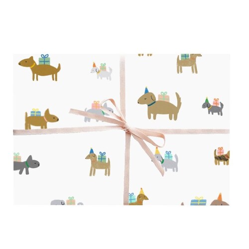Gift Wrap Sheet Birthday Dogs - Etsy
