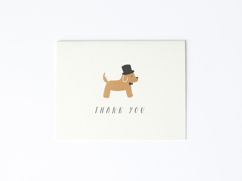 Cute Dog Thank You Card Dog Card Thank You Card Thanks | Etsy