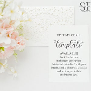 Convite Denim & Diamonds - Aniversário - Casamento - Bodas - Aposentadoria - Qualquer Ocasião! Edite você mesmo no Corjl - Arquivo Digital imagem 9