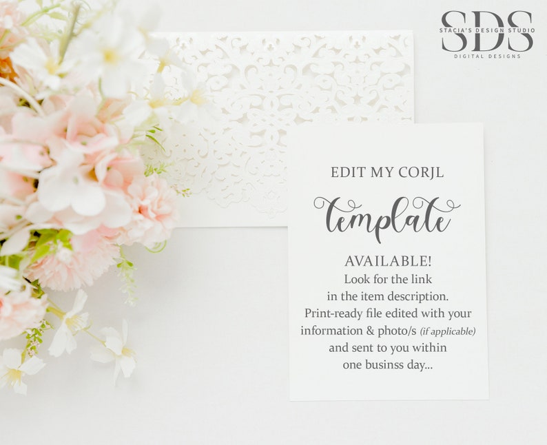 Convite Denim & Diamonds - Aniversário - Casamento - Bodas - Aposentadoria - Qualquer Ocasião! Edite você mesmo no Corjl - Arquivo Digital imagem 9