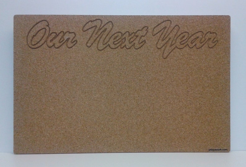 Personalized Cork Board with Engraved Name Cork Board Etsy