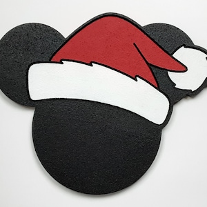 Mickey Santa pin board, Mickey Santa cork board, Mickey Santa pin display, Mickey Santa gifts, Mickey Christmas Pins, Mickey Santa pins