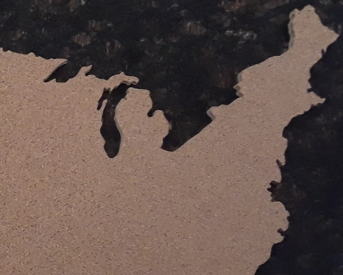 USA Cork Board USA Corkboard Map Pin Board USA Bulletin Etsy