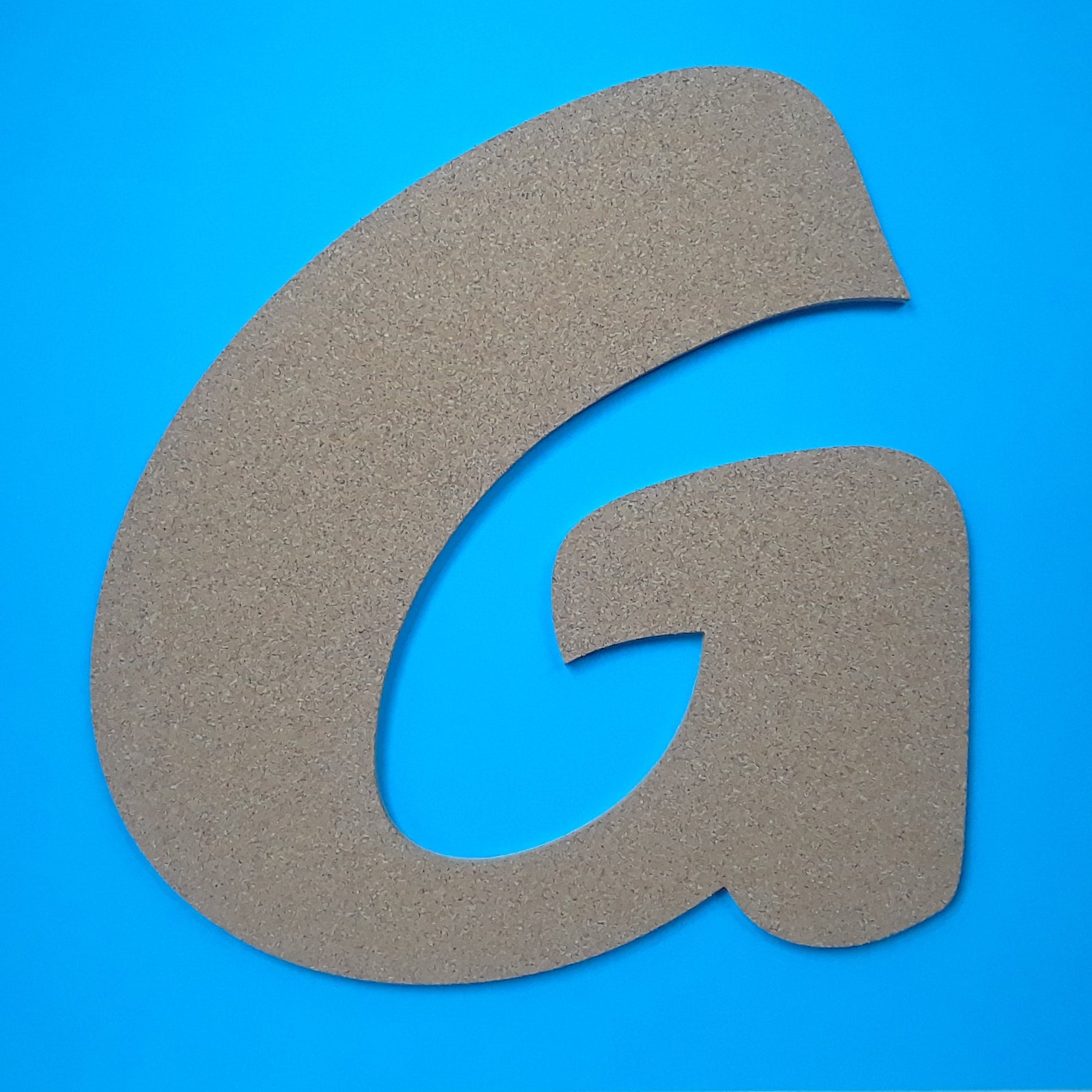 Cork Letters 6 Inch Brushed Font Cork Board Letters Wood Etsy